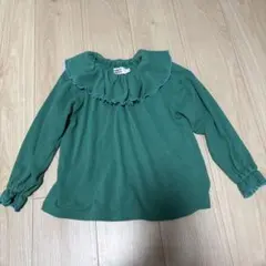 HOGAN RANCH WEAR パイル ビッグフリル カットソー 緑 120