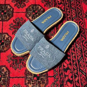 新品PRADA KANAPA LOGO DESIGN SANDAL/プラダカナパロゴデザインサンダル