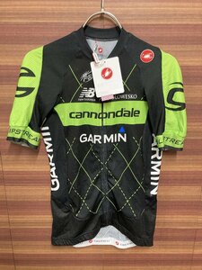 GI207 カステリ CASTELLI CG AR 半袖サイクルジャージ 黒 M