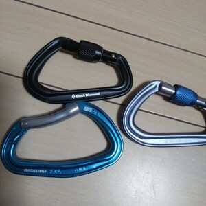 送料無料 カラビナ カラビナ クライミング 登山 ブラックダイヤモンド スクリューロック ペツル PETZL セット