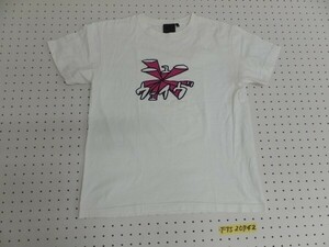 BEAMS T ビームス メンズ 綿 ウェイブプリント 半袖Tシャツ M 白