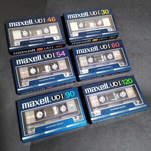 【未開封6本】UDⅠ★UDⅠ120・90・60・54・46・30★カセットテープ★ノーマルポジション★Nomalposition★maxell★マクセル★UD★①