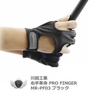 右手革命 ゴルフグローブ PRO FINGER MR-PF03 ブラック S 2122cm[22538]