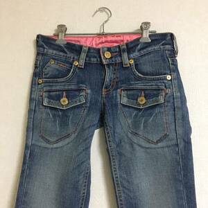  SOMETHING VIENUS JEAN サムシング ヴィーナス ジーンズ エドウィン EDWIN デニム ハーフパンツ レディース サイズＳ ストレッチ素材