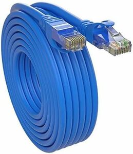 SHD LANケーブル 75m CAT6 ギガビットイーサネットケーブル UTP1Gbps/250MHz 爪折れ防止 RJ45 ブルー