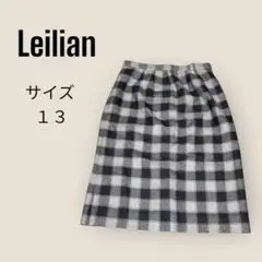 【Leilian】 レリアン （13） ギンガムチェック スカート