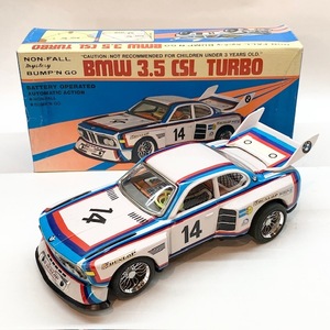 ◆Made in JAPAN◆電池駆動◆ブリキ◆BMW 3.5 CSL TURBO◆TAIYO タイヨー◆箱付き◆