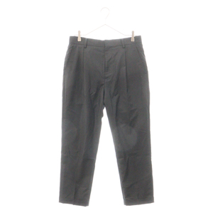 ワコマリア LORO PIANA PLEATED TROUSERS TYPE-1 ロロピアーナ ワンタック ウール テーパード トラウザー スラックスパンツ ブラック