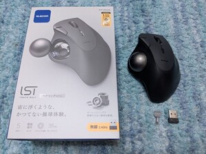 ◎0611u0845　エレコム ワイヤレス トラックボールマウス IST 無線2.4GHz ベアリング支持 36mmボール 5ボタン ブラック M-IT11DRBK