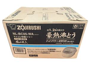 お09-015aSNT//【新品】未使用 象印 炊飯ジャー 三合 NL-BC05-WA