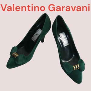 ★ハイブランド★ Valentino Garavani ヴァレンティノガラヴァーニイタリア製 パンプス ダークグリーン