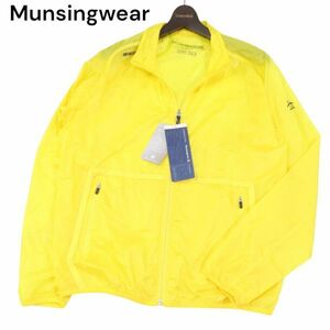 【新品 未使用】 Munsingwear マンシングウェア 通年 薄手★ ウインドブレーカー ブルゾン ジャケット Sz.L　メンズ ゴルフ　I4T00370_2#O