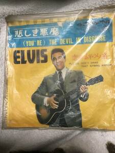 ◆ELVIS Presley エルビスプレスリー 悲しき悪魔　シングルレコード　used