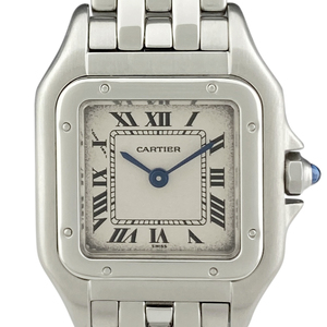 カルティエ CARTIER パンテール SM W25033P5 腕時計 SS クォーツ アイボリー レディース 【中古】