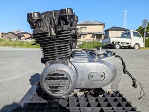 クランキングOK Z500 エンジン ヘッド シリンダー クランクケース カバー 当時物 カワサキ KZ500 純正 ノーマル FX Z400FX Z550FX Z400J