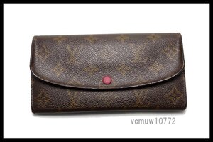 近年モデル希少美中古■LOUIS VUITTON モノグラム ポルトフォイユエミリー レザー 2つ折り長財布 ルイヴィトン■1114dz261-8D