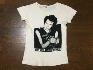 激レア ビンテージ 限定? 1978年 SID VICIOUS シド・ヴィシャス GOD SAVE Tシャツ ポルトガル製 染み込みプリント 70s セディショナリーズ