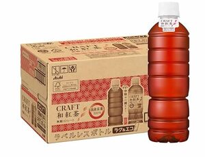 アサヒ飲料 CRAFT和紅茶 無糖ストレート ラベルレス 500ml×24本 [紅茶] [無糖] [最高位茶師監修]