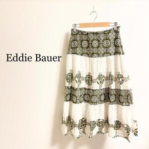 Eddie Bauer エディーバウアー レトロ 花柄　ロングスカート