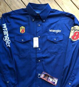 新品 Wrangler ラングラー 長袖 ボタンダウンシャツ 　　　メンズ Lサイズ デッドストック USA古着 刺繍 カジュアル タグ付き未使用 T1754