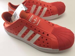 デッド!! 新品!! adidas BEACHSTAR アディダス サンダル スーパースター ビーチスター オレンジ クロッグ us 9.5 JP 27.5 レア 正規品