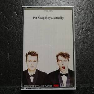 カセットテープ　Pet Shop Boys　actually　ペット・ショップ・ボーイズ　哀しみの天使　ZP28-5507