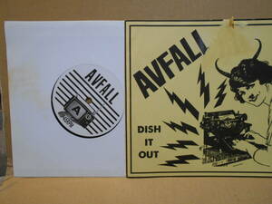 【EP3枚以上送料無料】 7inch / AVFALL DISH IT OUT ANTI SOCIAL HARTED 他 HCS-033 日本のパンク シングル・レコード