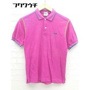 ◇ FILA GOLF フィラゴルフ 半袖 ポロシャツ 40 ピンク * 1002798841208