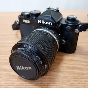 【100円スタート】　Nikon ニコン フィルム　フィルムカメラ レンズ　FM２　 Canon NIKKOR　52mm　一眼レフカメラ　撮影　機材　