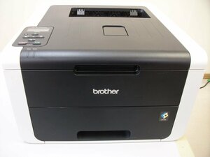 ★ 中古カラーレーザープリンタ / brother HL-3170CDW / 印刷枚数:37,398枚 /残量不明トナー・ドラム付き★