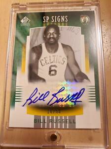 激レア 50枚限定 サイン 2004 -05 UD BILL RUSSELL Auto (#/50) / ビル ラッセル Autograph (11x NBA Champions) 