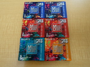 未使用　MD MiniDisc ７４　６枚　SONY