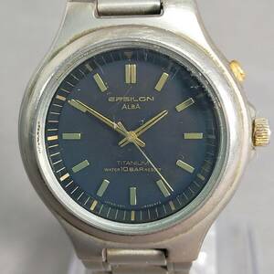 ▲　5/23　259011　SEIKO　EPSILON　ALBA　クオーツ　9D0563　V671-6170　セイコー　メンズ腕時計