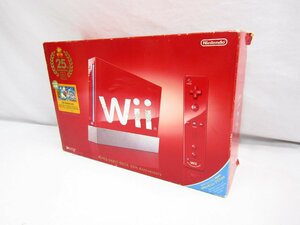 Nintendo Wii レッド スーパーマリオ25周年仕様 本体 動作確認済み 中古品 ◆7908