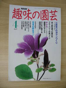 IZ0811 NHK 趣味の園 4月号 平成3年4月1日発行 江尻光一の洋ランづくり サクラ 日本の野生ラン ブルーベリーの鉢づくり 日本の野生ラン　