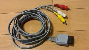 清掃済み 任天堂純正品 ニンテンドーWii AVケーブル RVL-009 清掃済み 動作確認済み Nintendo Wii U