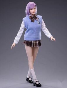 1/6スケール 女性　フィギュア衣装セット　JK 学生服　セーラー服　セクシーミニ　フルセット