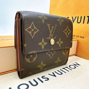 3827【美品】LOUIS VUITTON ルイヴィトン モノグラム ポルトフォイユエリーズ Wホック 三つ折り財布 ウォレット M61654/TH0031