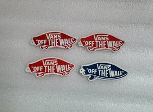 送料無料 ステッカー 4枚セット VANS OFF THE WALL SURF バンズ サーフ サーフィン スケボー スニーカー スケートボード オールドスクール