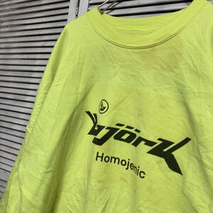 AVSK 1スタ 黄色 バンド スウェット ビョーク Bjork ホモジェニック ロック 90s 00s ビンテージ アメリカ 古着 卸 仕入れ kg