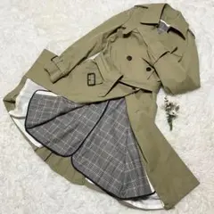 【美品】DRESSTERIOR トレンチコート ライナー有り ベージュ 38 M