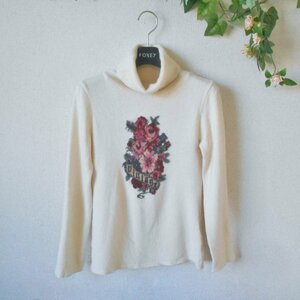 レストローズ LEST ROSE タートル ネック セーター M カシミア ブレンド 冬 レディース