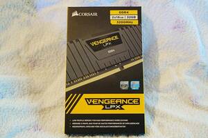 【中古】CORSAIR DDR4-3200MHz メモリ VENGEANCE LPX シリーズ 【32GB（16G×2)】【動作未確認】