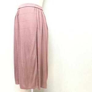 ★イッセイミヤケ ISSEYMIYAKE★レディース ニット スカート 無地 ピンク系 size 管:B:05