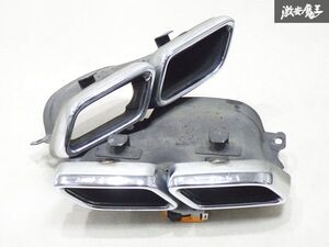 【AMG正規品】 ベンツ純正 Cクラス W205 AMG C63 マフラーカッター 左右 セット A2054900427 A2054900527 ノーマル 棚2B25