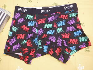 Paul Smith ポールスミス POP SHORT BOXER ボクサーブリーフ【L】ブラック カラフルプリント ボクサーパンツ 下着 未使用