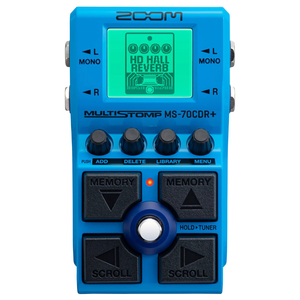 ZOOM ズーム MS-70CDR+ MultiStomp ギター マルチエフェクター 空間系エフェクトを中心とした149種類を搭載