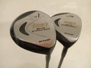 ★即決！★DUNLOP/ダンロップ★メンズ右打ち用ドライバー・フェアウェイウッド2本セット★DDH-V WD-210★R★11°/20°★