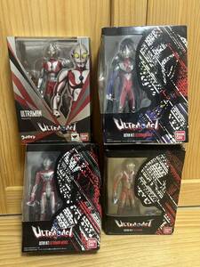 ULTRA-ACT 4種　ウルトラマンメビウス　ウルトラマンティガ　ULTRAMAN バンダイ 