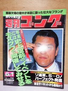 週刊ゴング　　　　１９８９年６月１日　　　　　No.２５８　　　　　　　　　　　日本スポーツ出版社